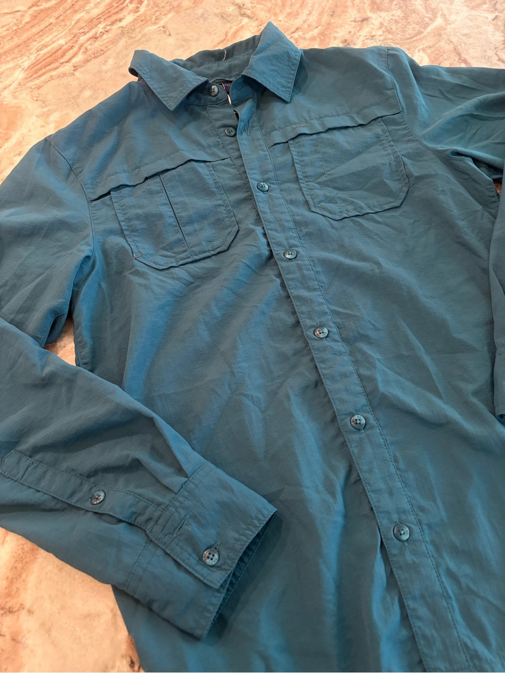 REI Boys Outdoor Long Sleeve Utility Shirt Large size 14 Hiking - Picture 2 of 8